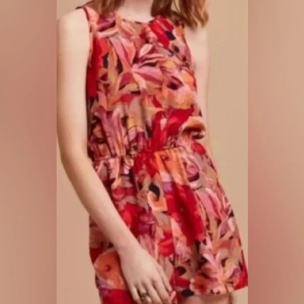 Aritzia Wilfred Floral 100% Silk Rive Romper